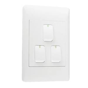 EPL White Switch - 3 Lever 1 Way Switch - 2 X 4