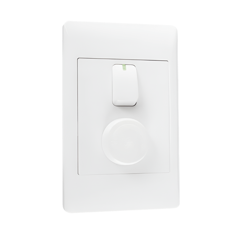 White Fan Speed Control Light Switch - Configurable 2x4 | SKU ESW042 ...