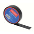 Black PVC insulation tape on a roll, showing a clean black finish and strong adhesive.