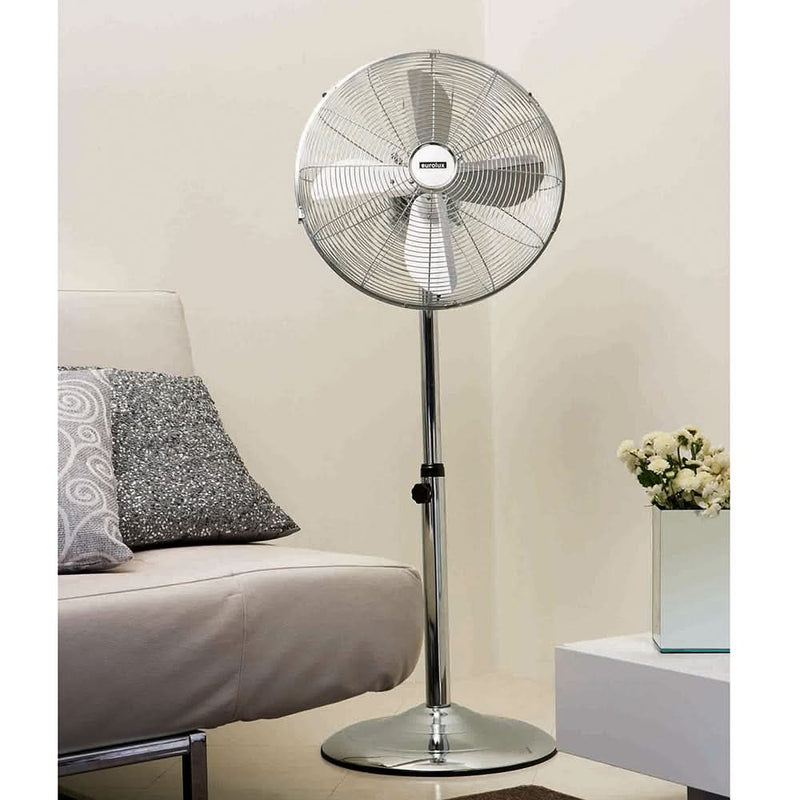 Pedestal fan matching modern interior decor