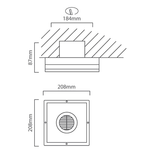 25W Wall Extractor Fan
