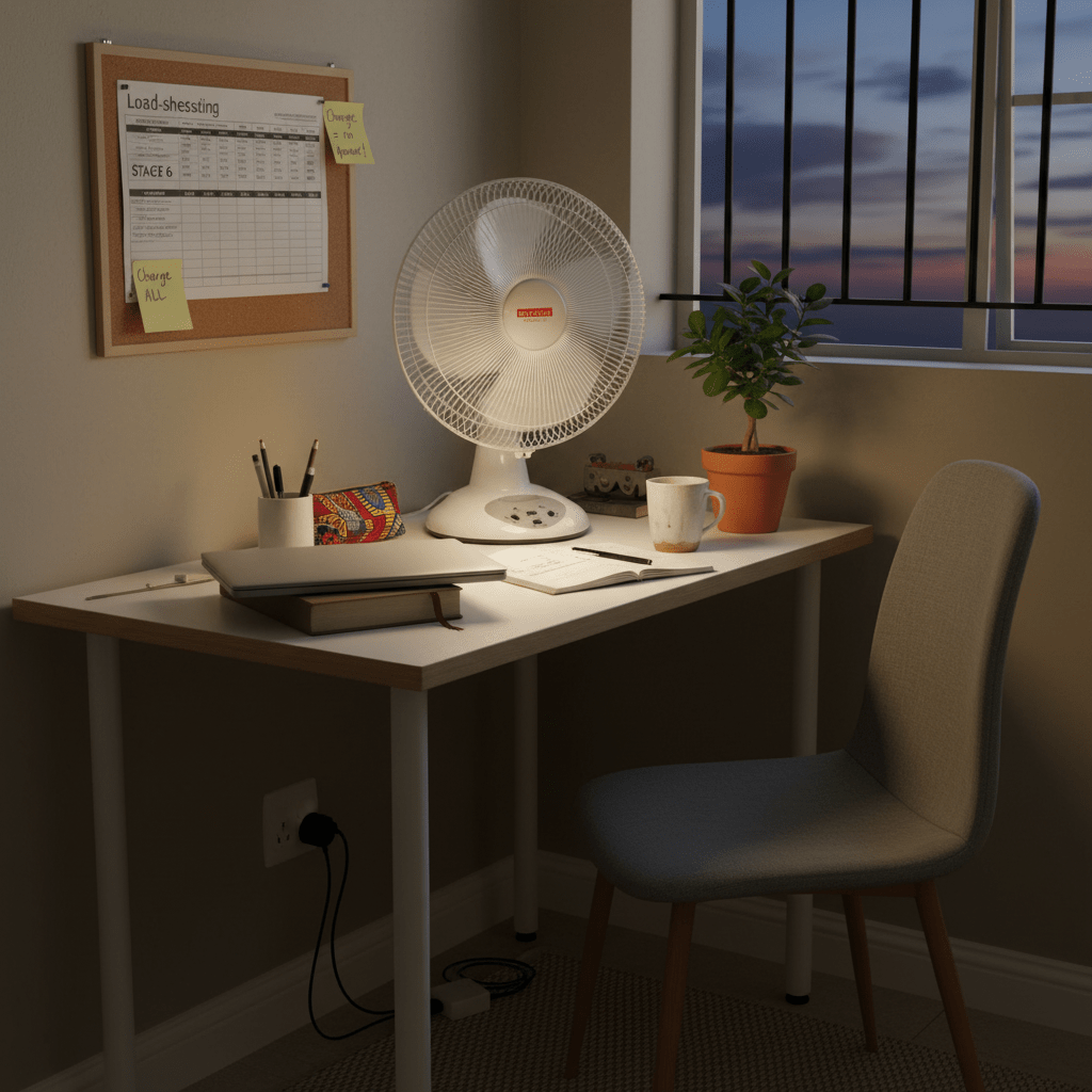 Rechargeable Portable Fan & Night Light