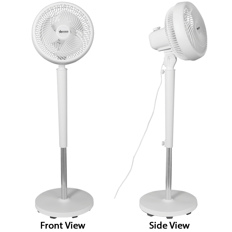 White 10Ã¢â‚¬Â Floor Fan Ã¢â‚¬â€œ 3 Speed Control