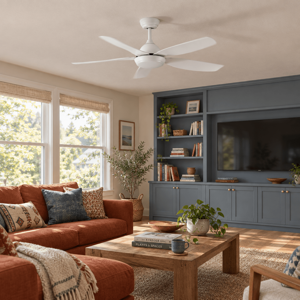 5 Blade White Ceiling Fan