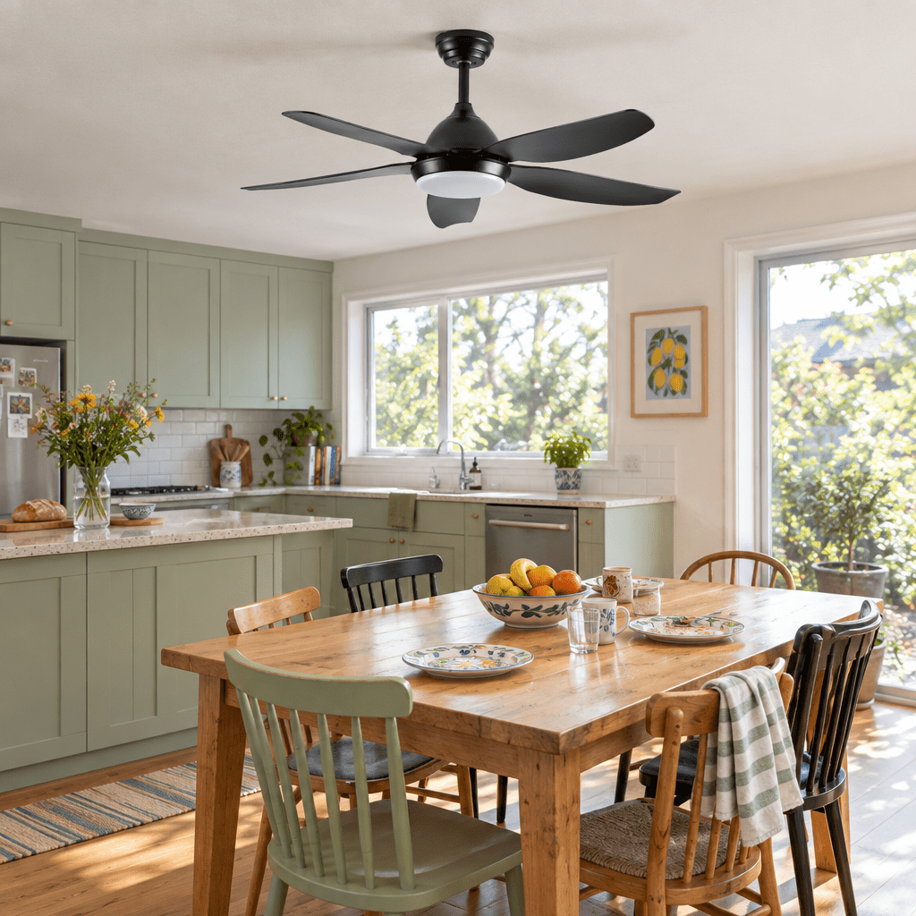 5 Blade Black Ceiling Fan