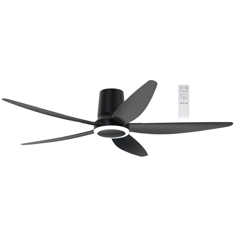 48” Black Ceiling Fan with 24W CCT LED Light