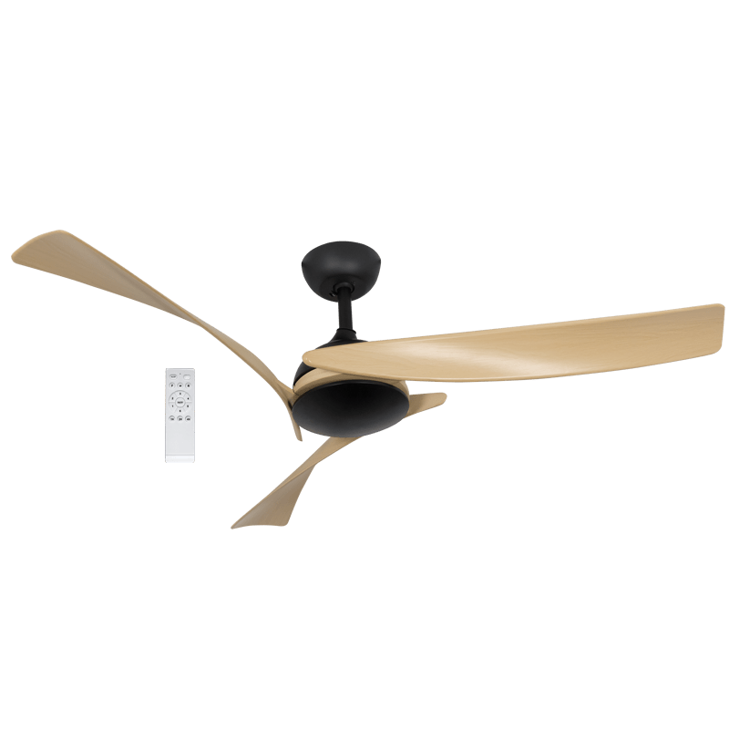 52" Light Wood DC Motor Ceiling Fan