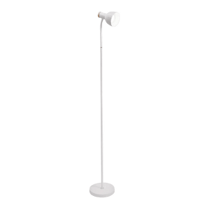 Arc White & Wood Floor Lamp IP20