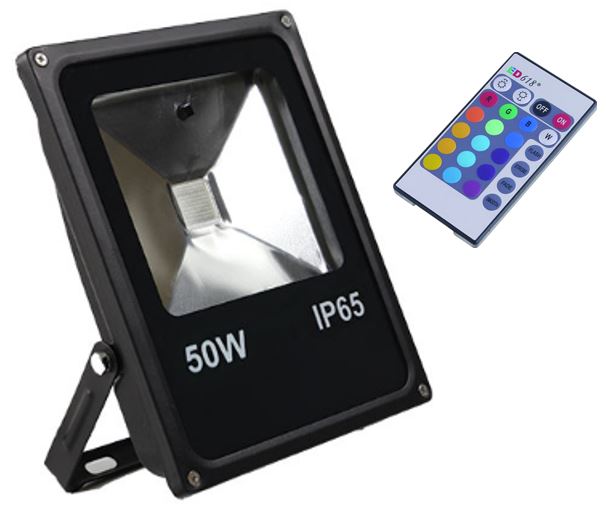 LED Flood Light - 50W RGBW with Remote - Future Light - LED Lights South Africa