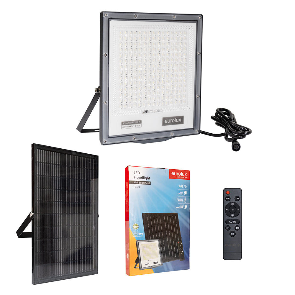 Solar LED Floodlight - 31W - 4000lm - 6500K