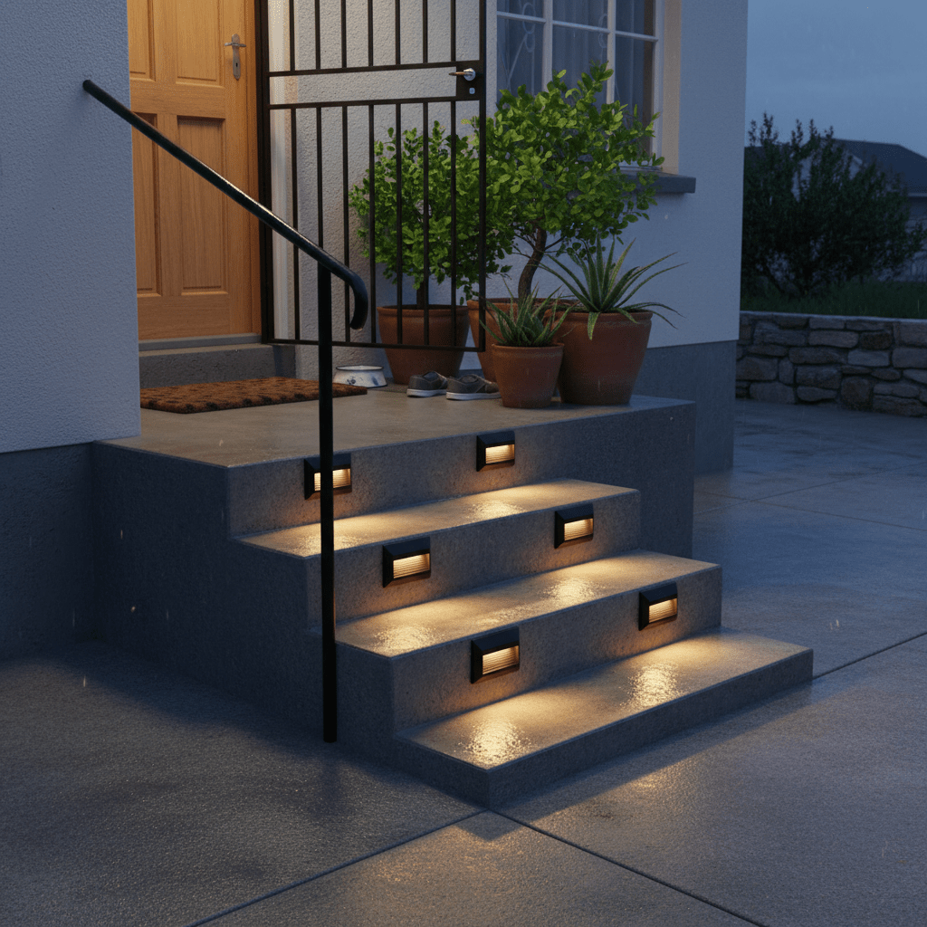 Black LED Foot Light - IP65 CCT