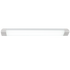 Rectangular linear white light fixture on a white background