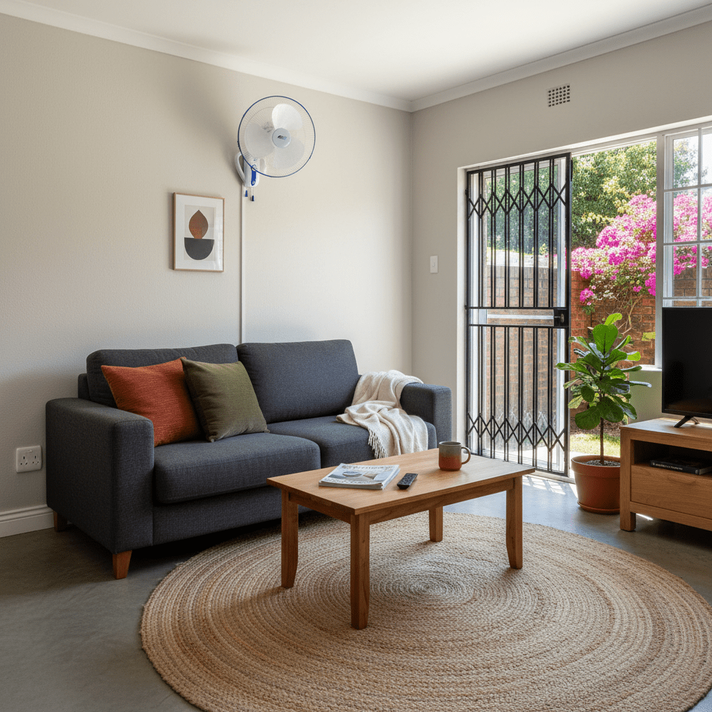 40cm White Wall Mount Fan