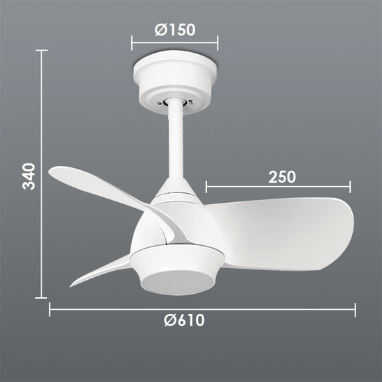 Fan-Tasy Compact Ceiling Fan