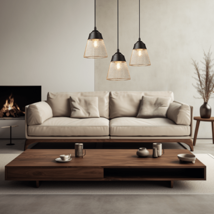 Billie Black & Gold Pendant Light - Future Light - LED Lights South Africa