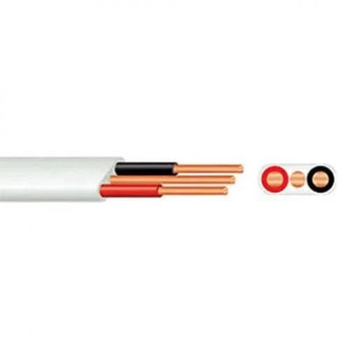 1.5mm Twin & Earth Flat Cable – White 20m