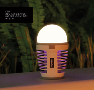 Rechargeable LED Camping Mosquito / Insect Killer - White / Red - Future Light - LED Lights South Africa