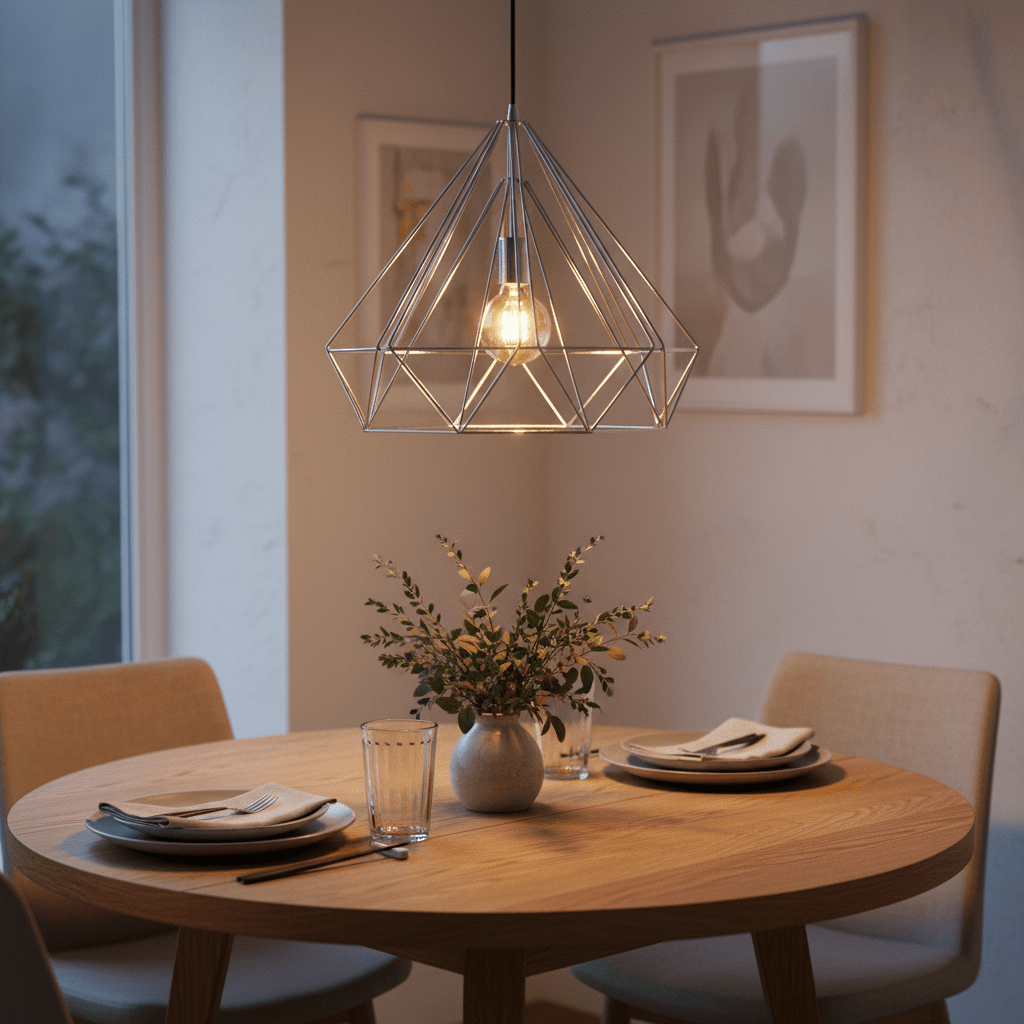 Leonardo Chrome Wire Pendant Light