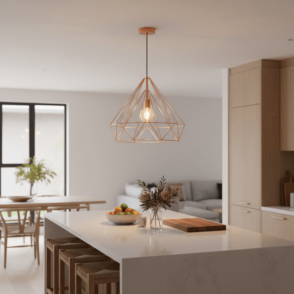 Leonardo Copper Wire Pendant Light