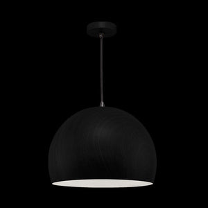 E27 Dome Metal Pendant, Black