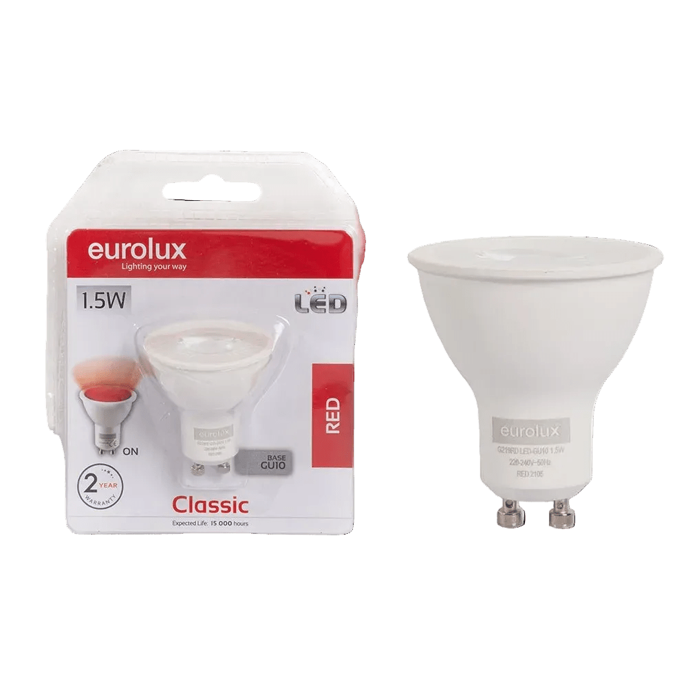 1.5W GU10 LED Lamp, Red