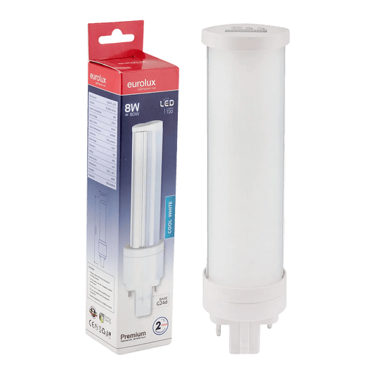 8W G24d LED PL Lamp, 4000K Cool White