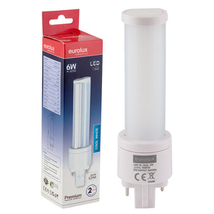 6W G24d LED PL Lamp, 4000K Cool White product image
