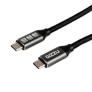 GIZZU 100W 10Gbps Type-C 1m cable in black