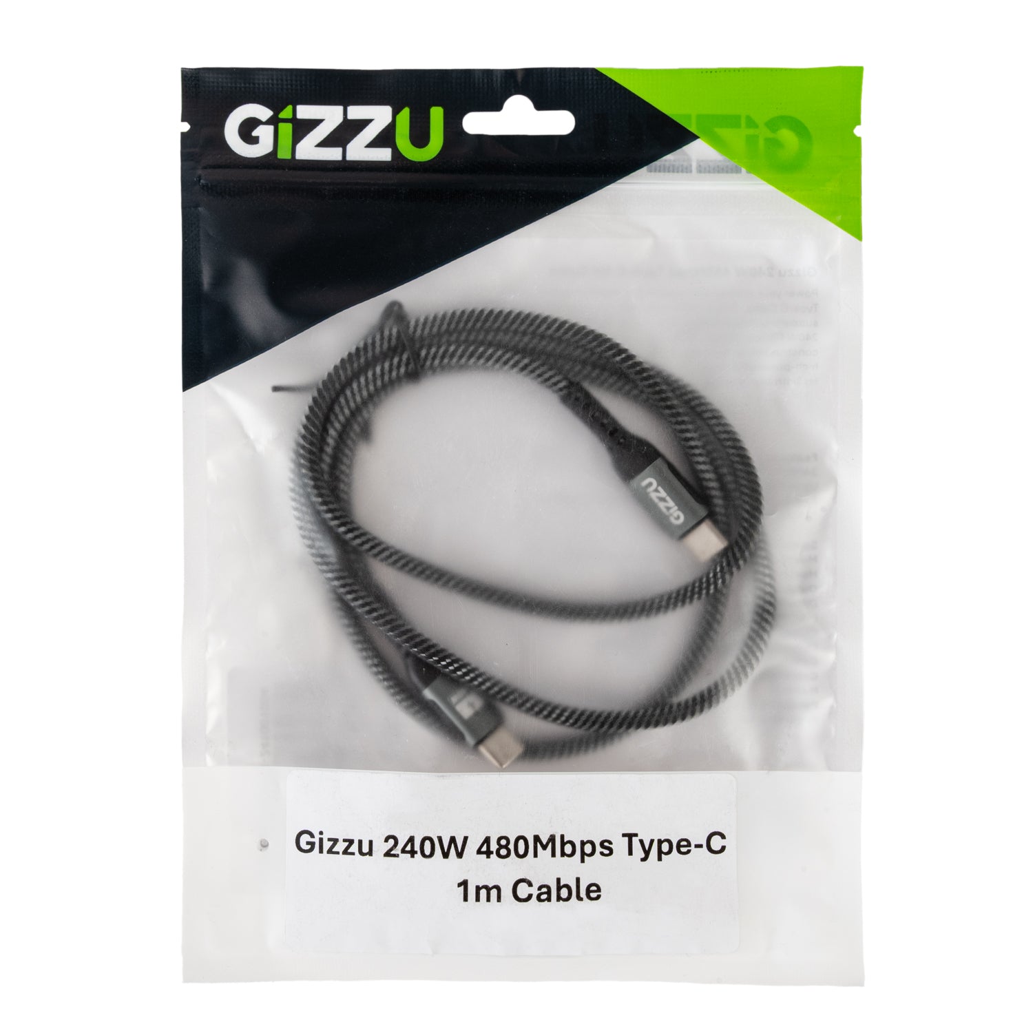 GIZZU 240W 480Mbps Type-C 1m Cable - source product image