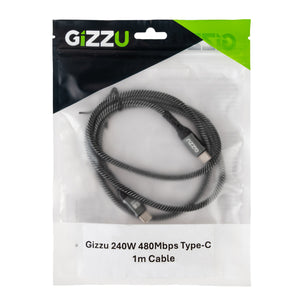 GIZZU 240W 480Mbps Type-C 1m Cable - source product image