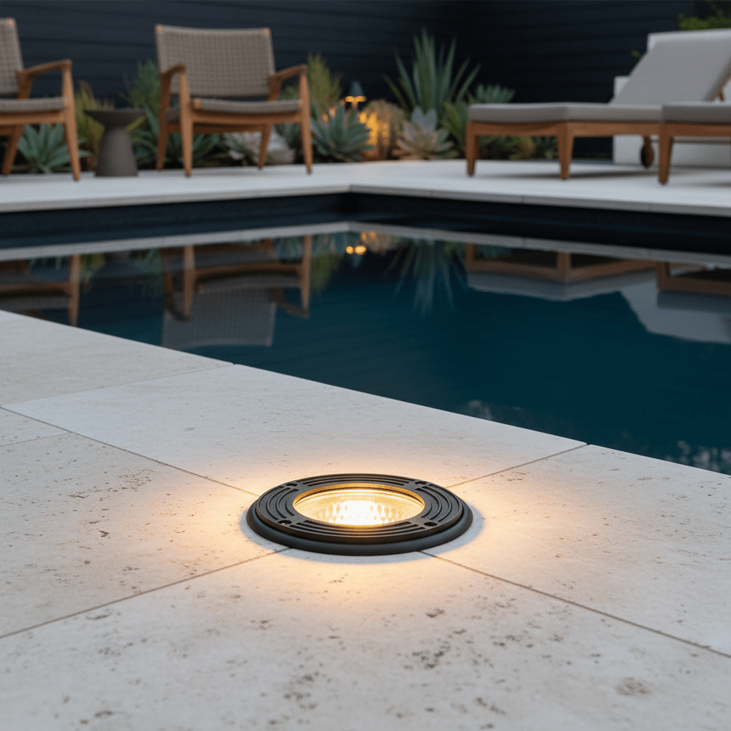 Black Recessed LED Ground Light