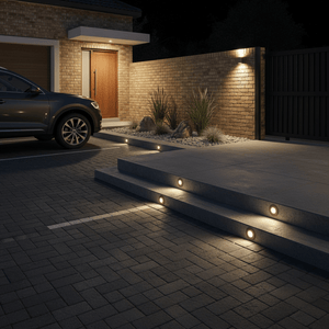 Black Recessed LED Ground Light