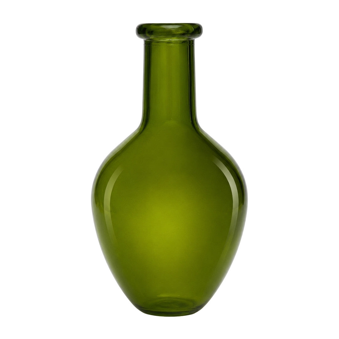 Olive Green Glass Bottle Vase product image