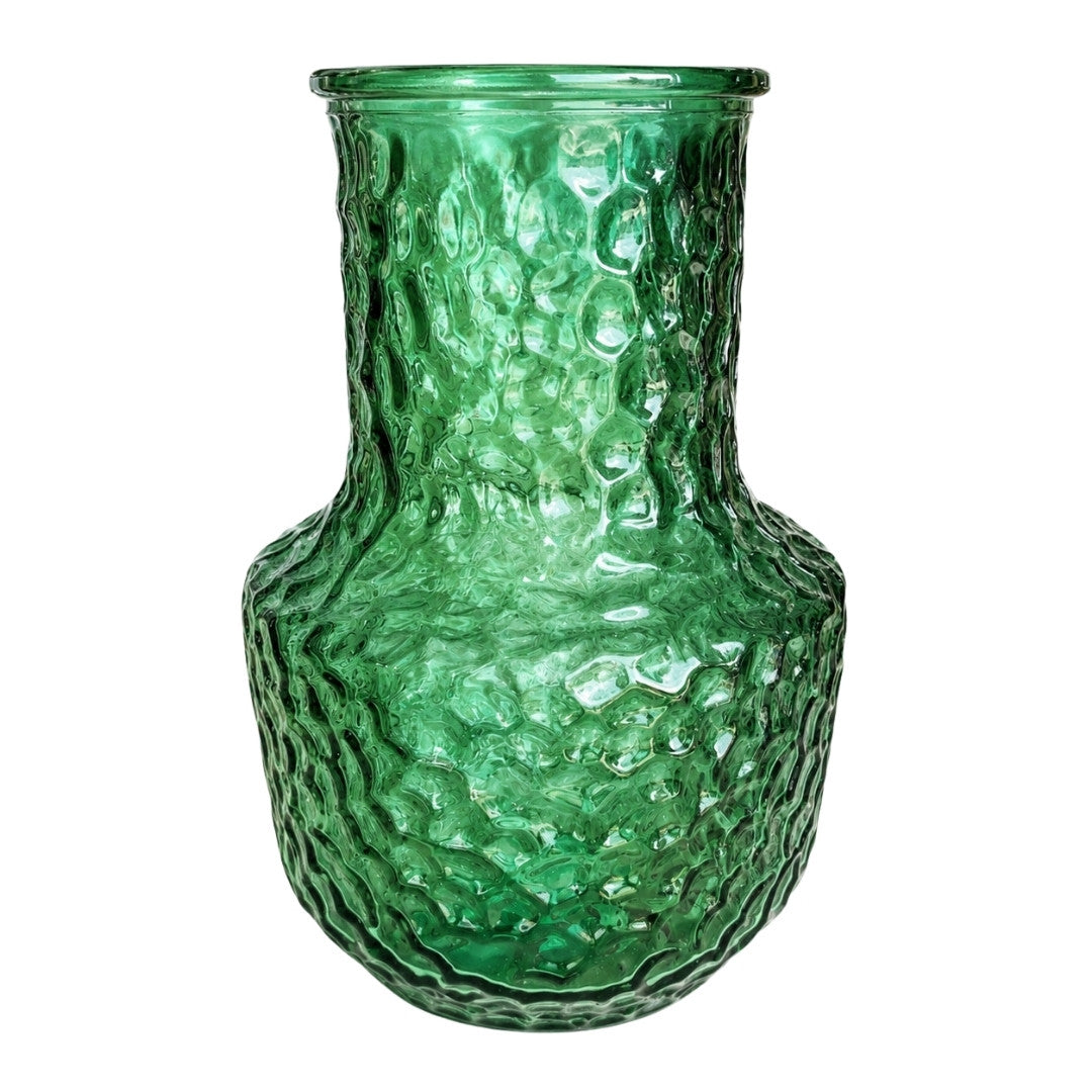 Emerald Textured Glass Vase product image