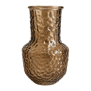 Smoky Brown Textured Glass Vase product image