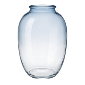 Glass Vase – Smoke Blue Oval product image