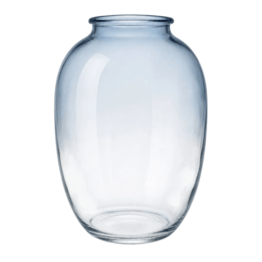 Glass Vase – Smoke Blue Oval