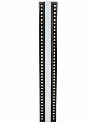 Front view of the black Gyro dual optic linear fitting.