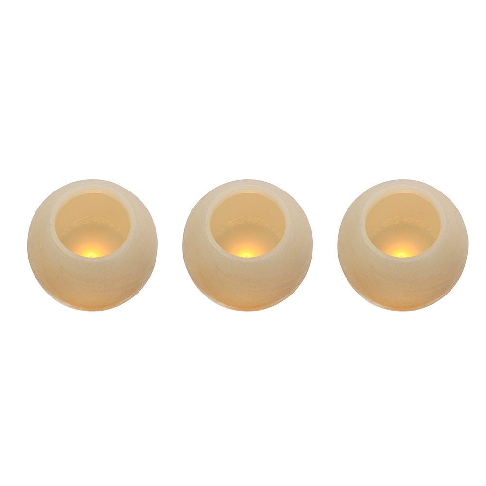 Party Lights - 3pc Round LED Candles