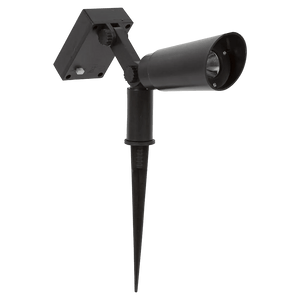 Solar Garden LED Spot Black - Waterproof IP44