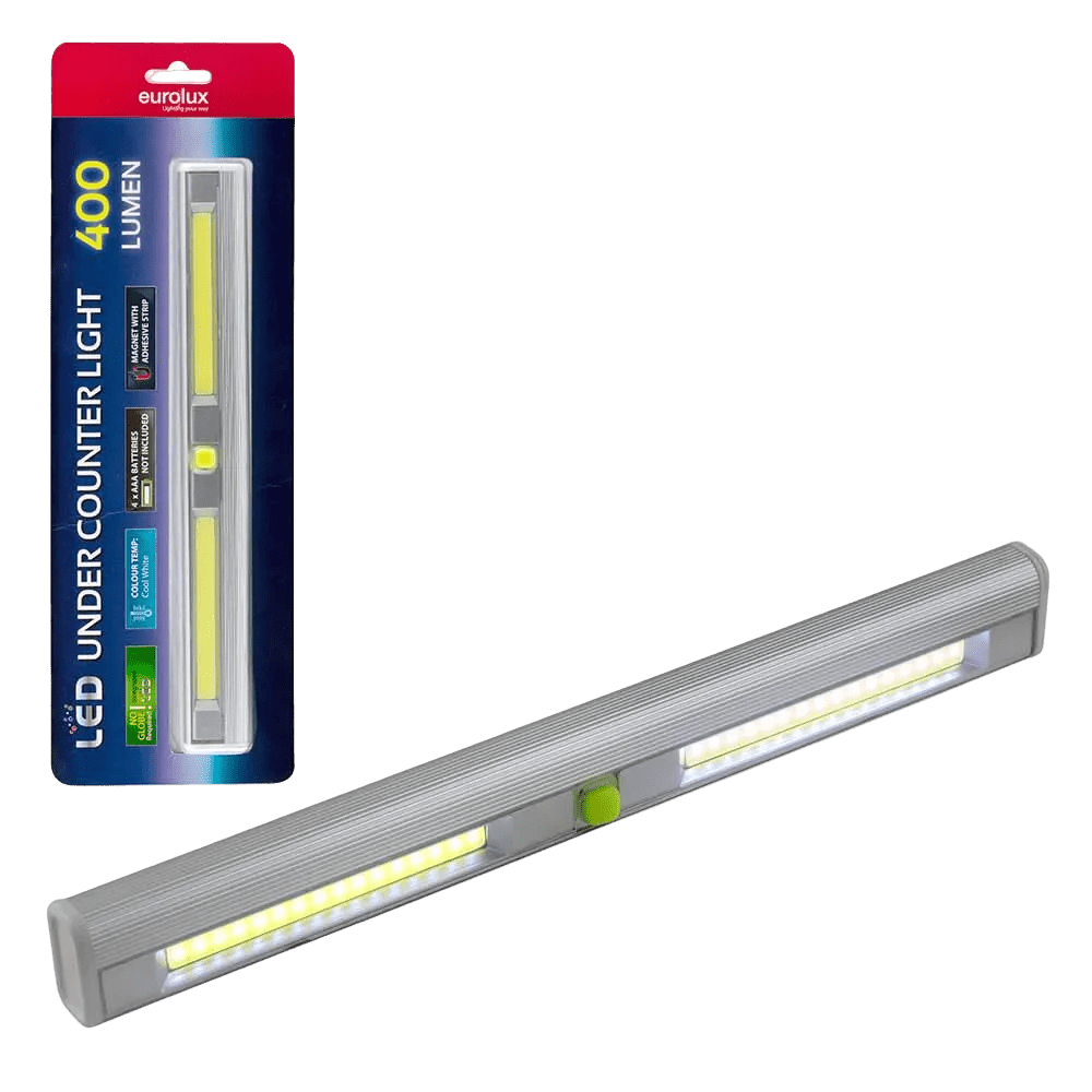 Silver Undercounter LED Light LED - Magnet & Adhesive Strip