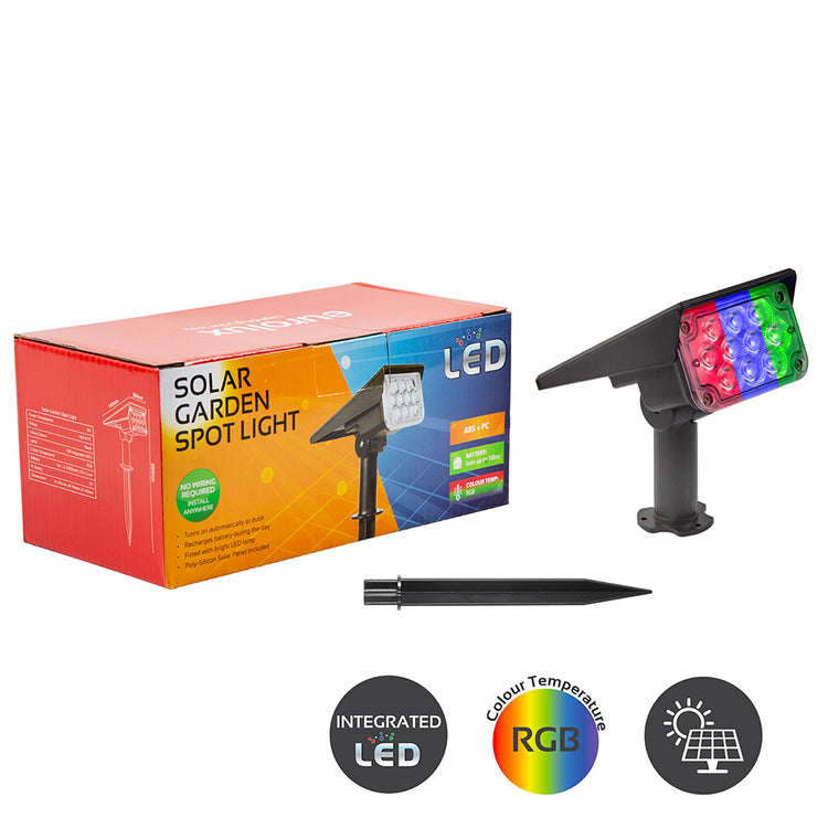 Solar Garden Spotlight - RGB - Future Light - LED Lights South Africa
