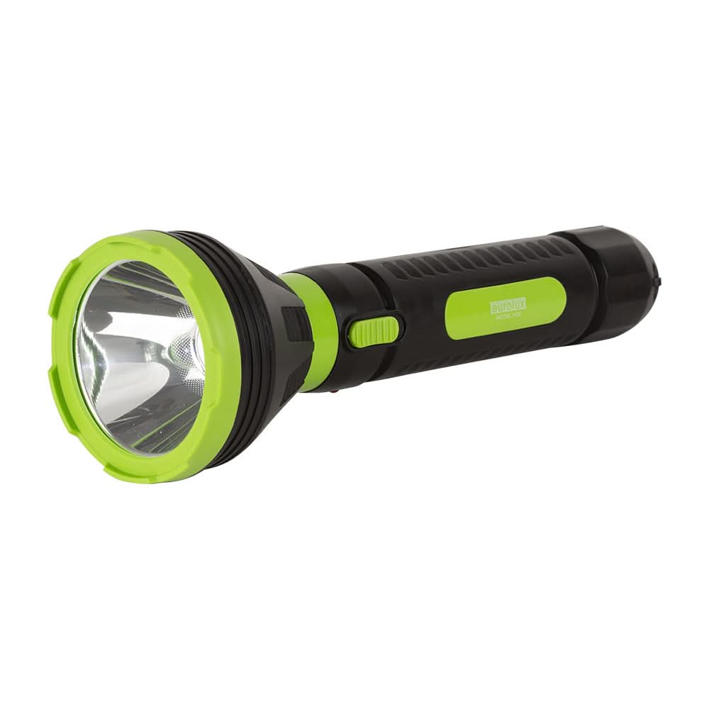 Rechargeable Torch 5W LED - 1600mAh | Black/Green