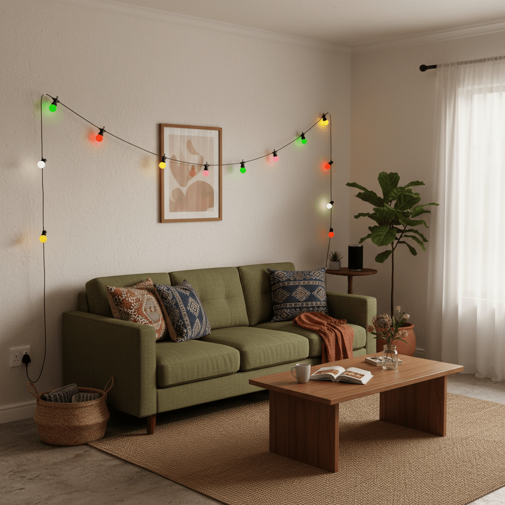 LED String Lights 10 Piece Opaque Colours