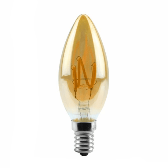 Amber LED Filament Candle Bulb (Dimmable)