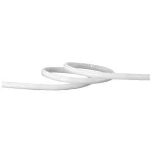 Flexible 230V driverless LED strip light in a coiled arrangement, showcasing its slim design.