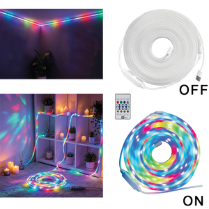 5m IC-RGB LED Strip Light with Remote IP65 HVS201 RGB product image