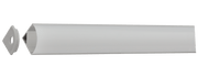 LED Extrusion with Frosted Cover - Corner A13 Profile Complete (2m)