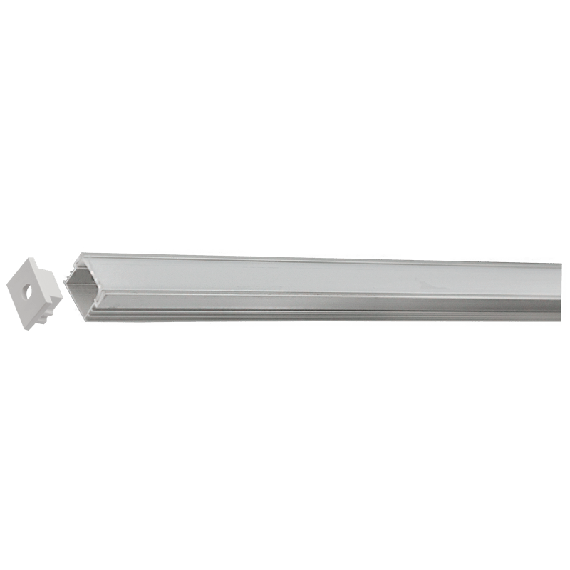 Aluminium LED extrusion profile with a deep design for smooth, dot-free lighting.