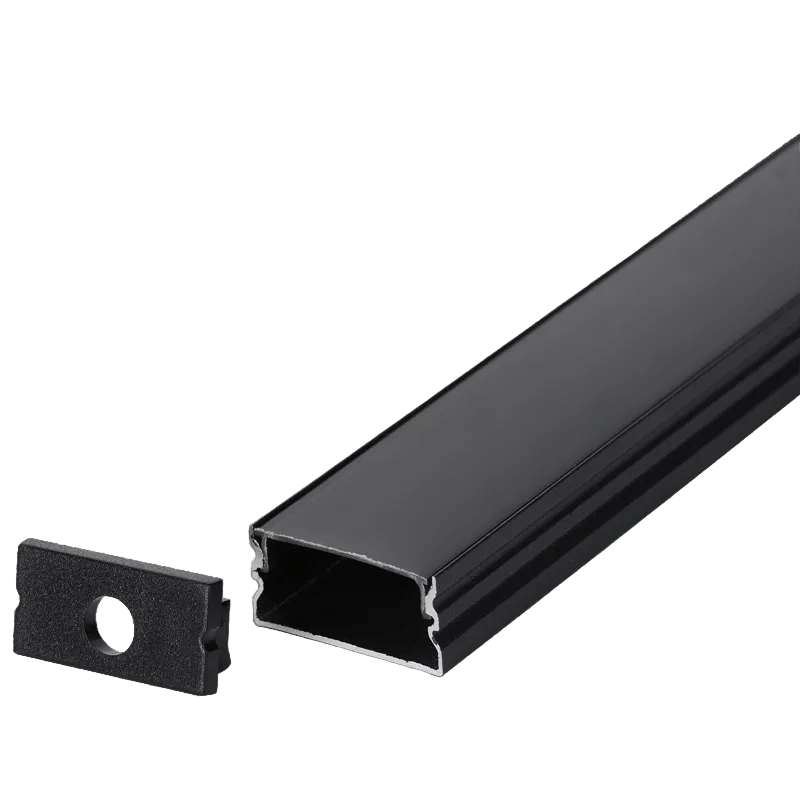 Black Surface LED Profile - 3m